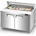 2 Door Commercial Refrigerator Prep Table with Cutting Board A94115