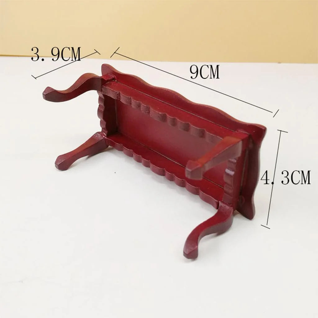 Walnut Tea Table Miniature Dollhouse Furniture E2364