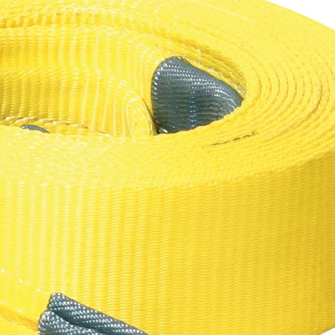 Tow Strap with Reinforced Eyes, 3 Inch x 20 Foot, 7,500 Pound Towing Capacity, Pack of 2 O8498