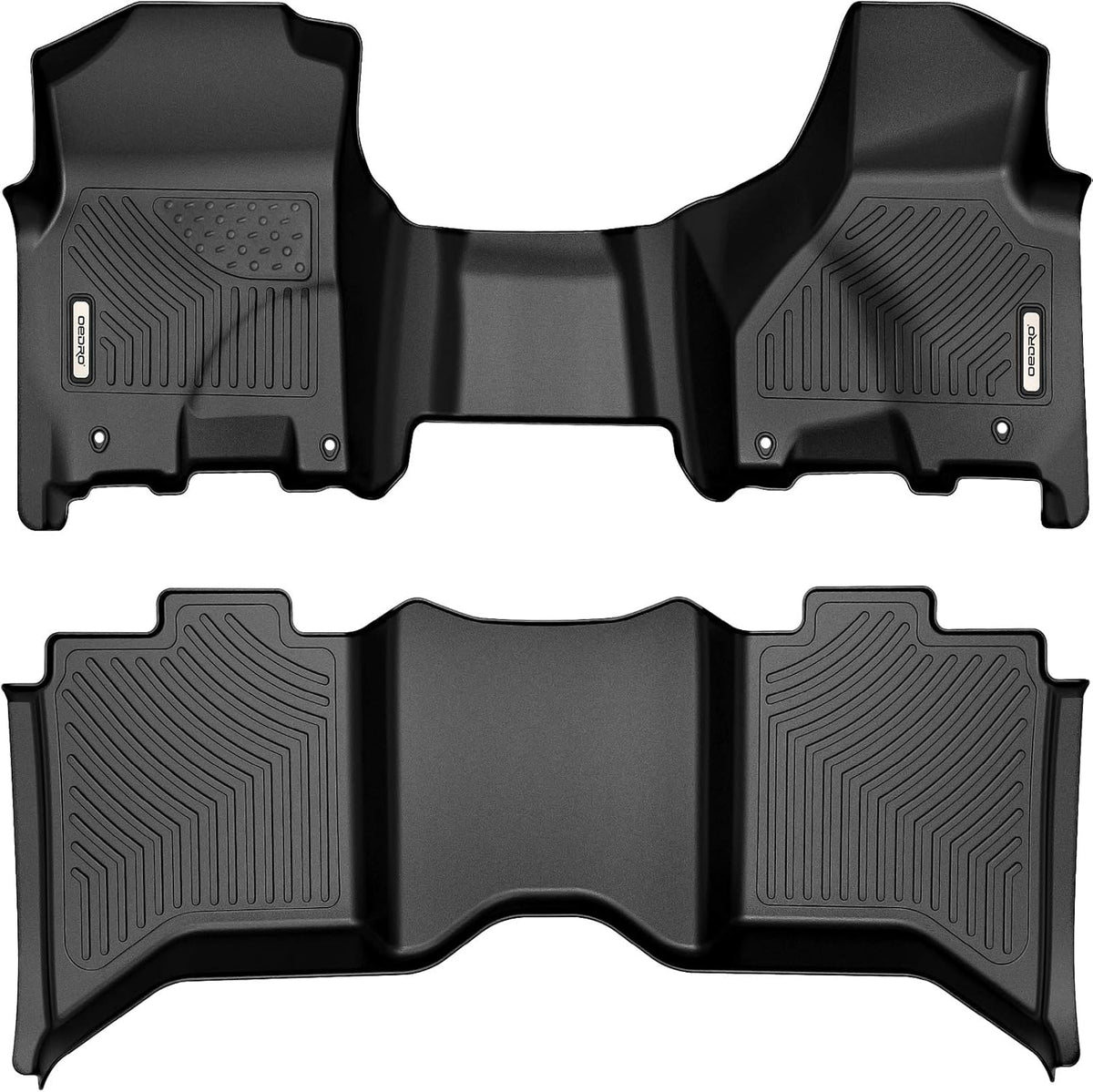 Black TPE All-Weather Floor Mats Full Set Liners A350