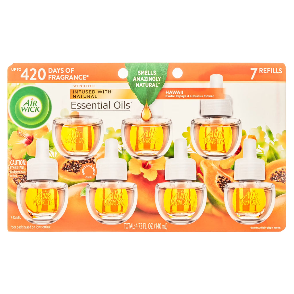 Hawaii Scented Oil Refill, 7 ct, Air Freshener G648185