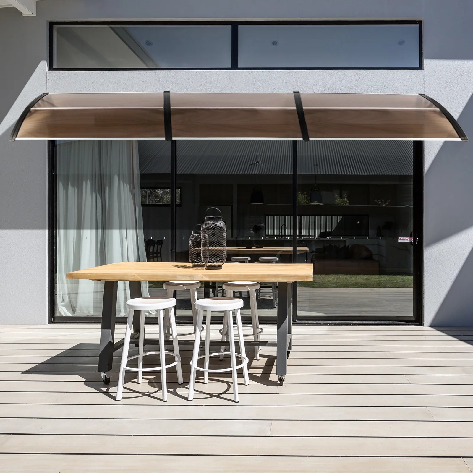120" X 40" Polycarbonate Window Awning Canopy Z841995