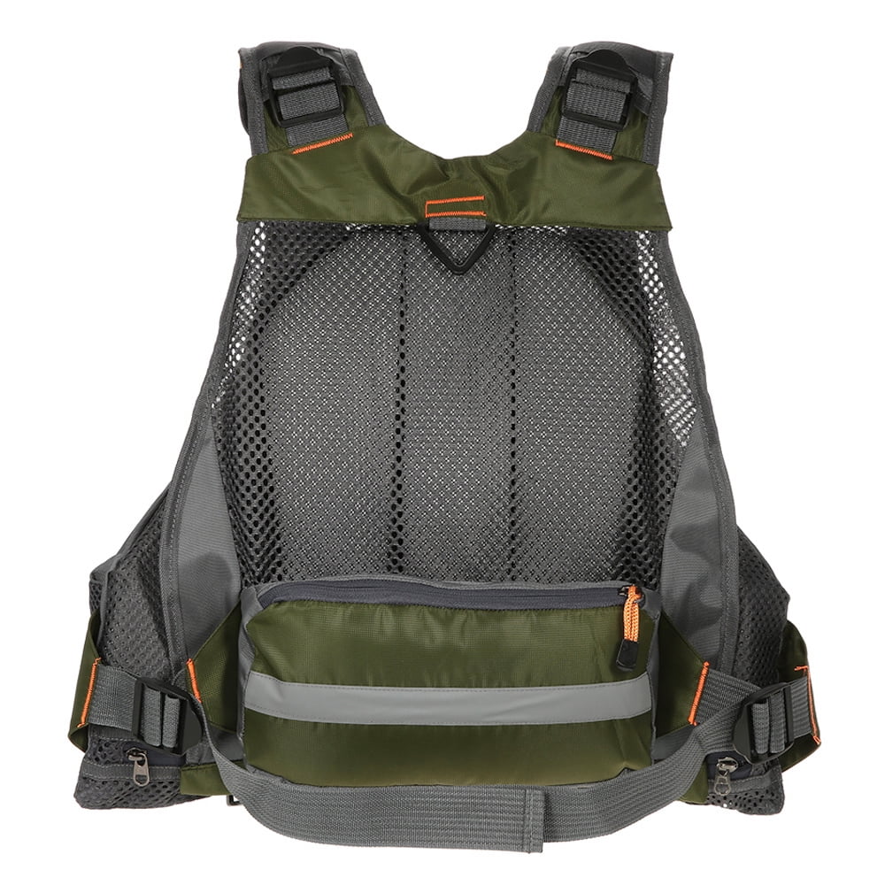 Breathable Utility Vest with 11 Zippered Pockets and Reflectors W8324