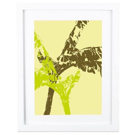 Framed Graphic Art in Yellow, 20 inch H x 16 inch W x 1 inch D F954103