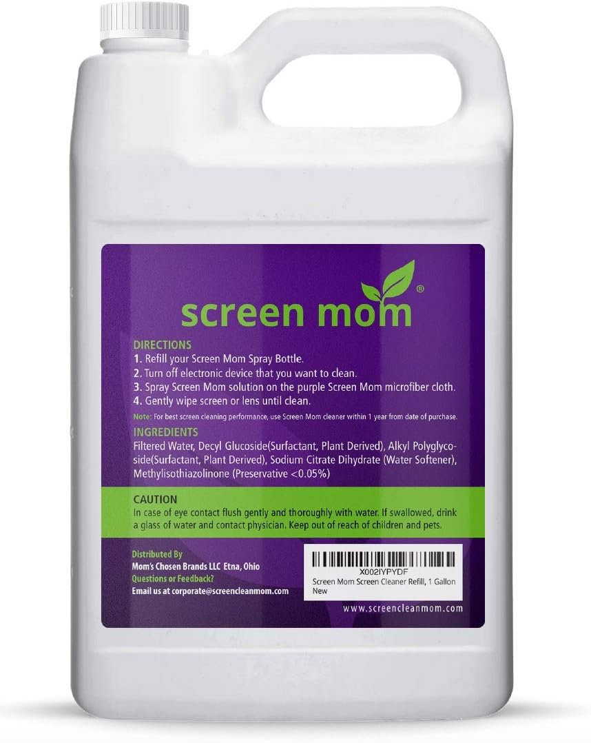 Screen Cleaner Refill Station with Dispensing Tap, 1 Gallon Pack of 2 A350074