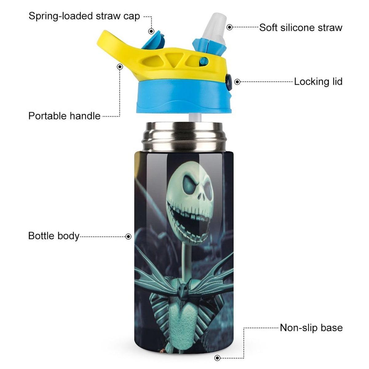 Insulated Stainless Steel Water Bottle with Straw G227