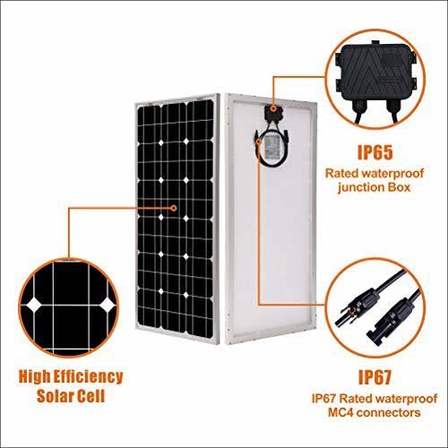 100 Watt 12 Volt Monocrystalline Solar Panel V519485