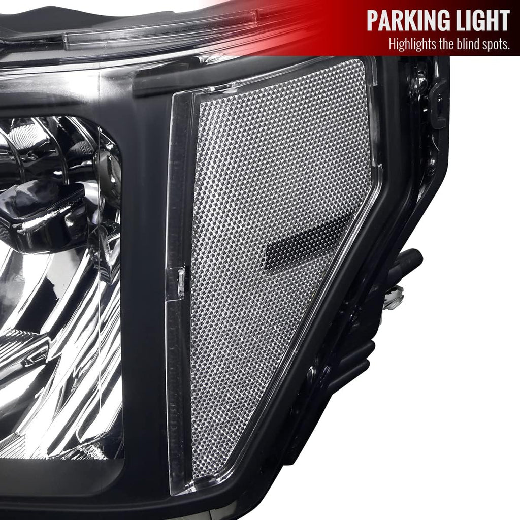 Euro Black Headlights Pair Z556066