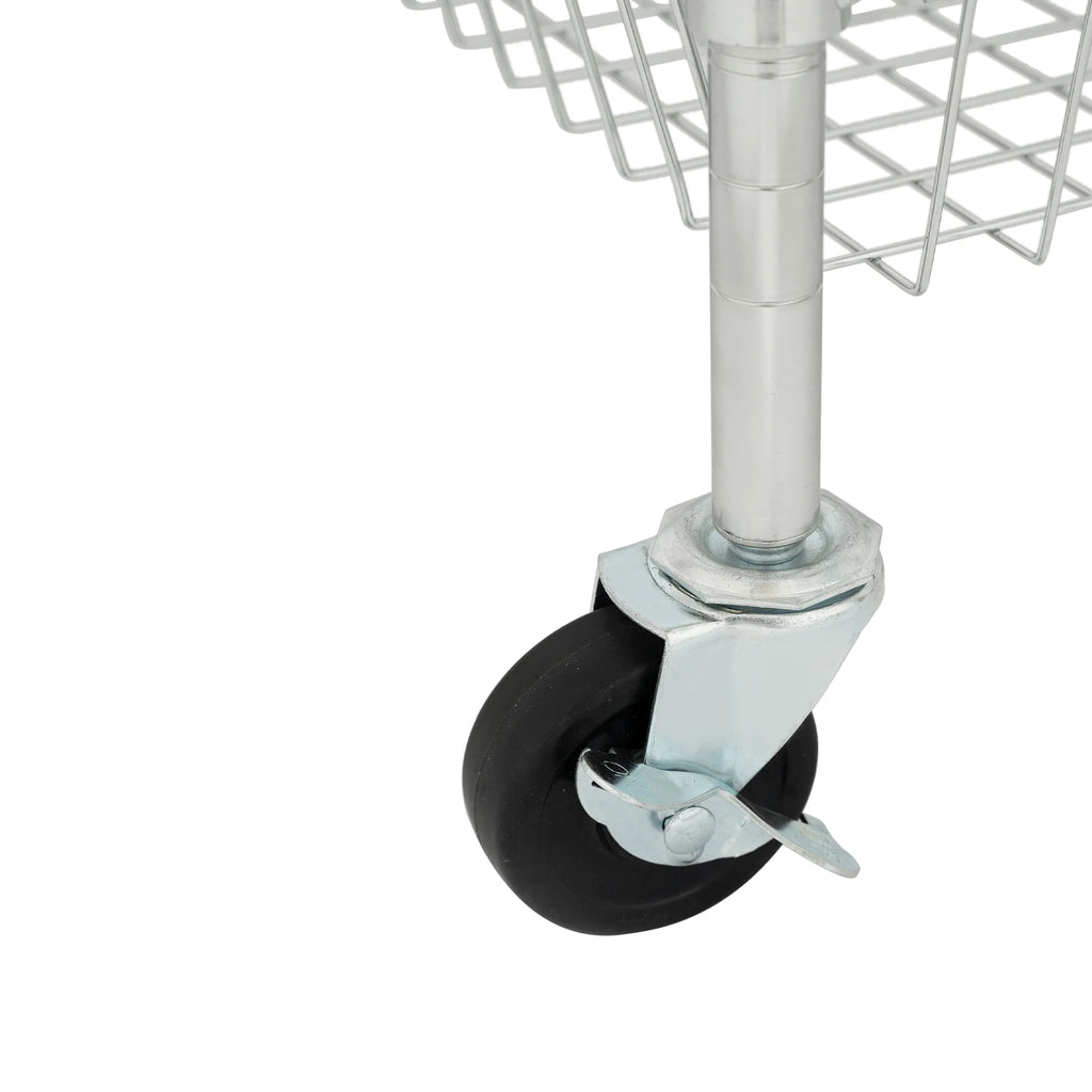 3-Tier Chrome Rolling Cart Q895663