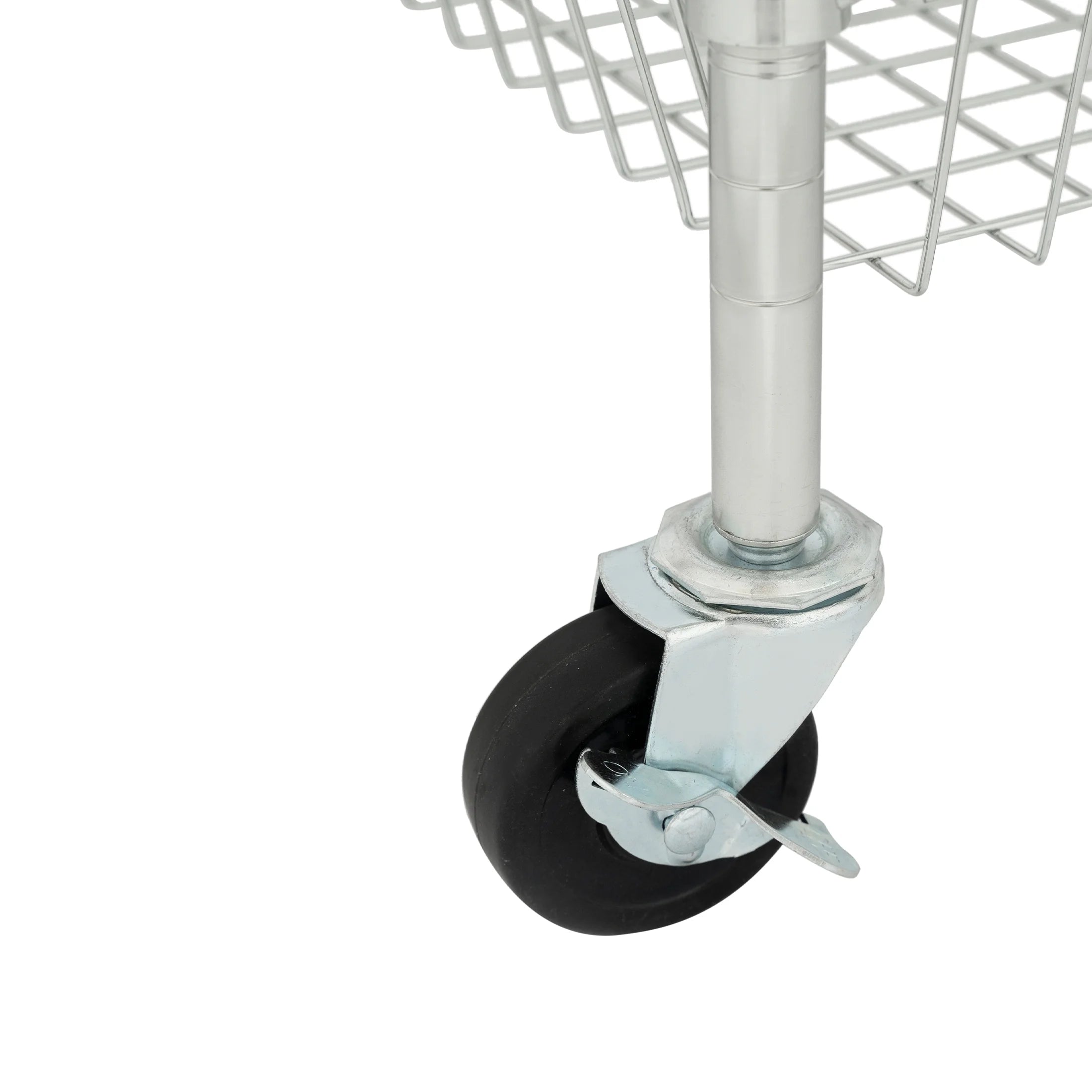 3-Tier Chrome Rolling Cart Q895663