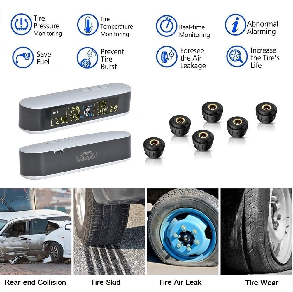 RV TPMS Tire Pressure Monitoring System for 4-6 Tires E63163