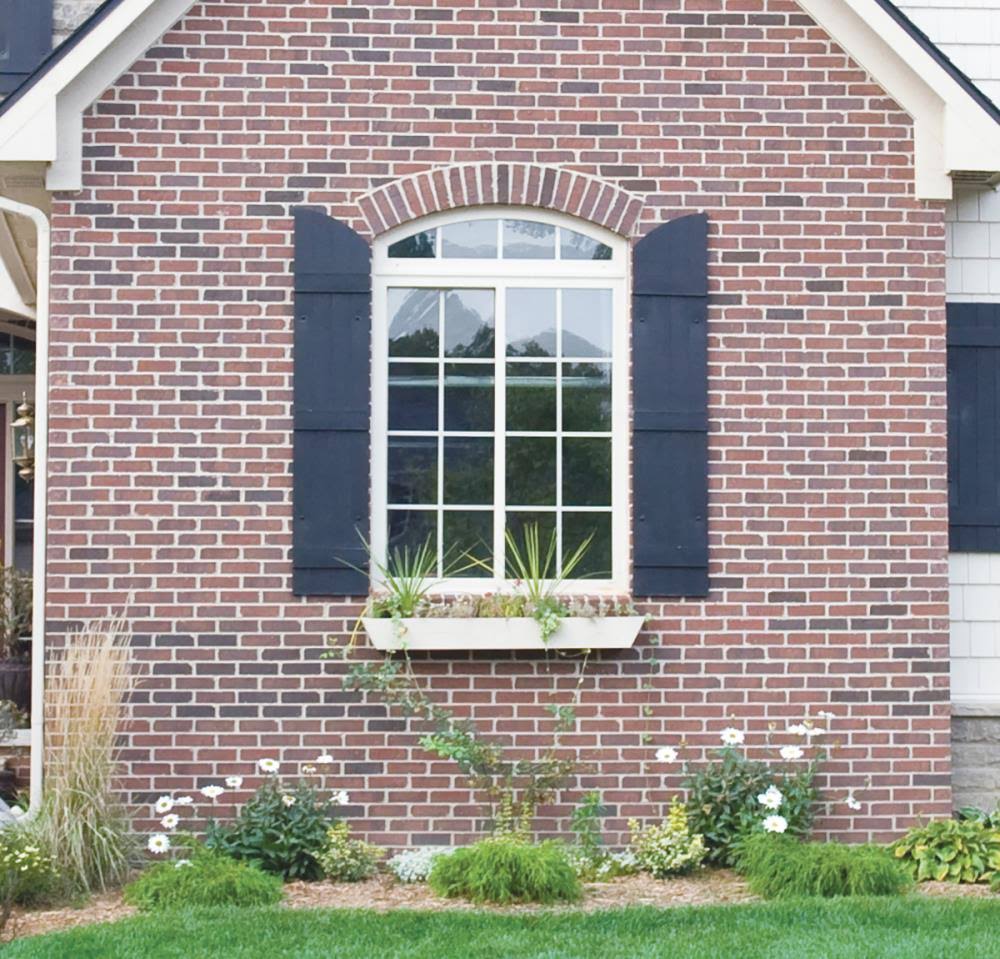 Tuxedo Grey Vinyl Board-n-Batten Shutters I1773