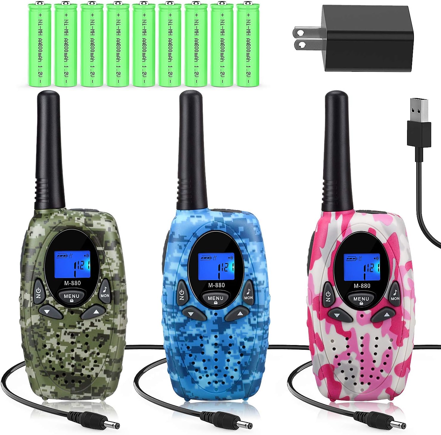 Rechargeable 3 Pack Walkie Talkies K171400
