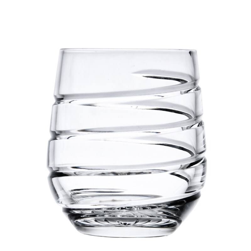 Set of 6 Clear Crystal Whiskey Glass V3482