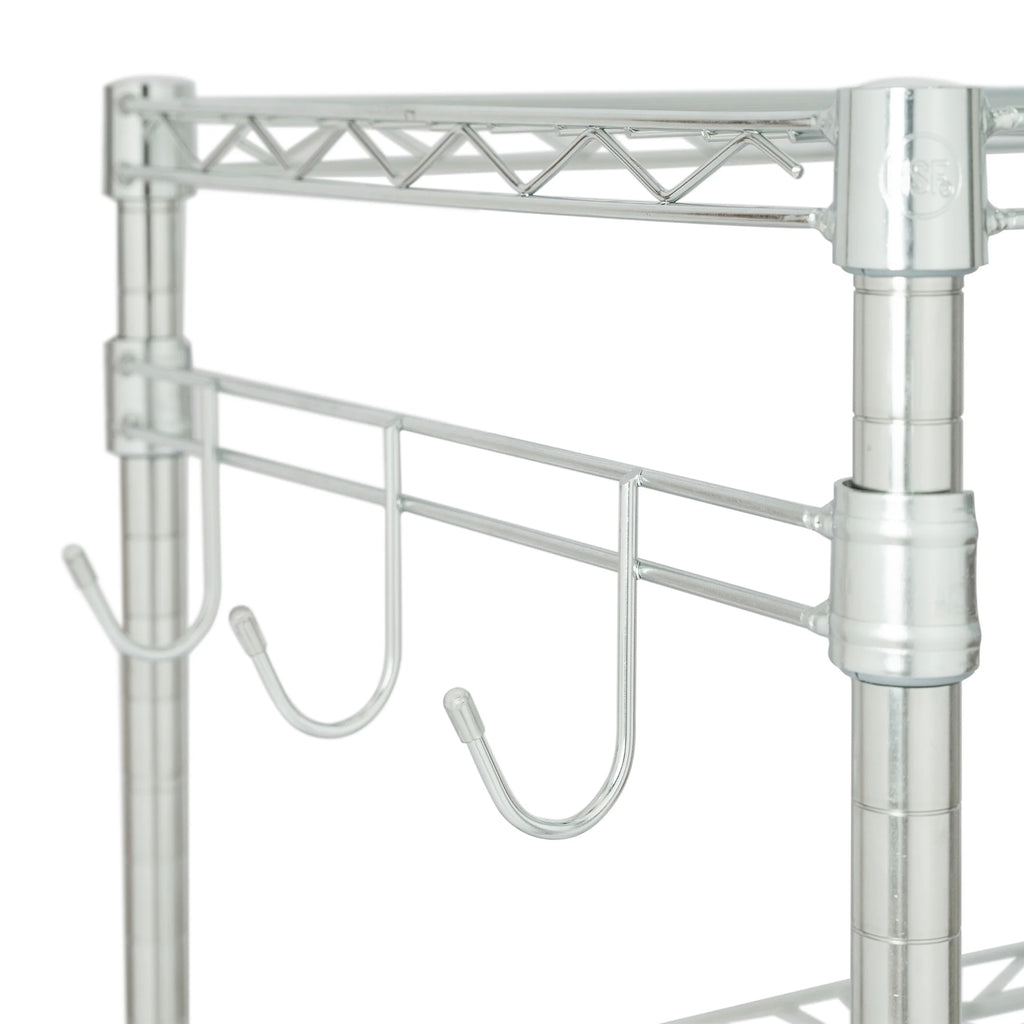 3-Tier Chrome Rolling Cart Q895663