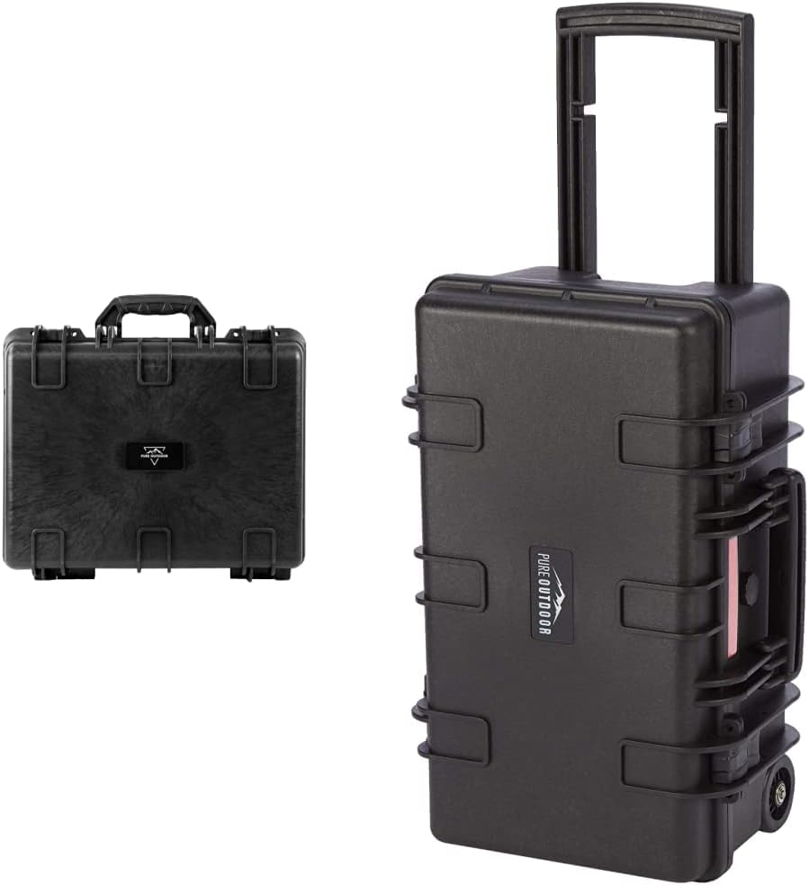 Black IP67 Weatherproof Hard Case with Customizable Foam J329