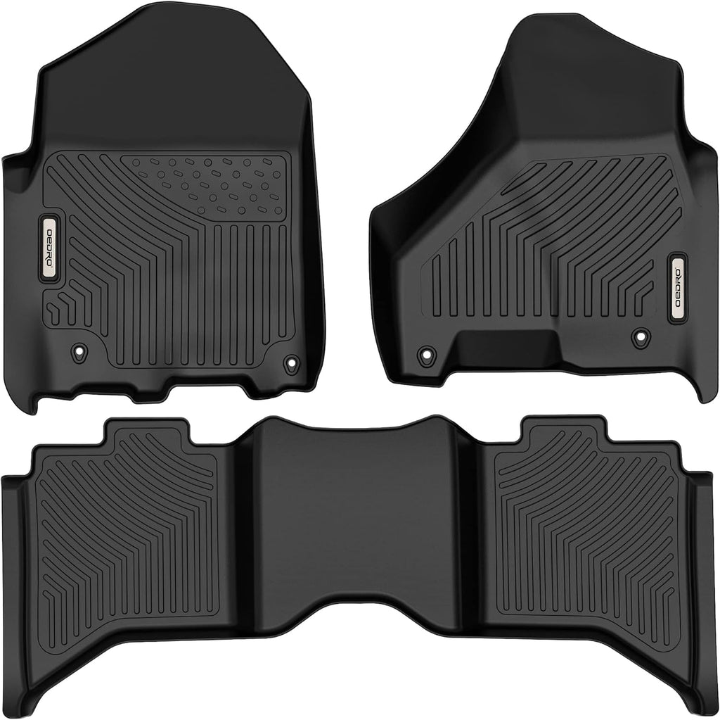 Black TPE All-Weather Floor Mats Full Set Liners A350