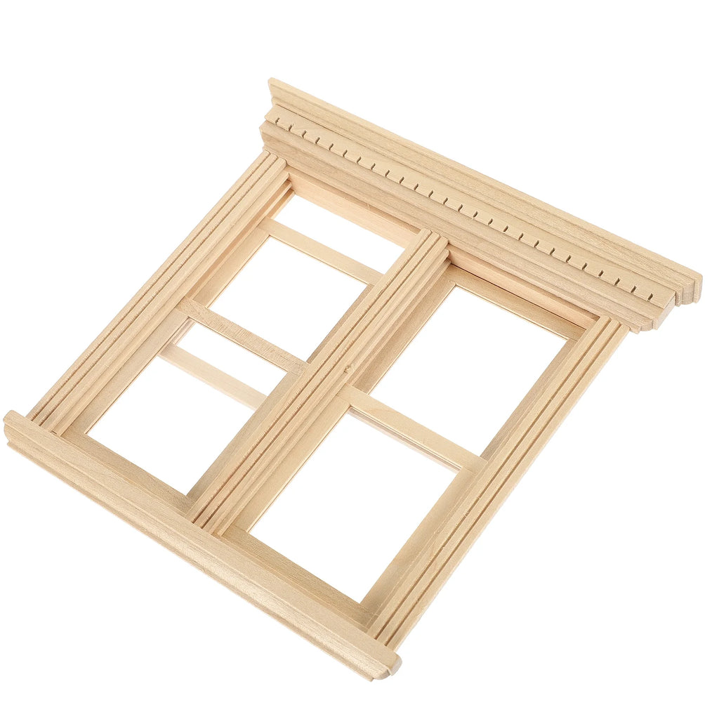 Wooden Doll House Mini Window Accessory O31091