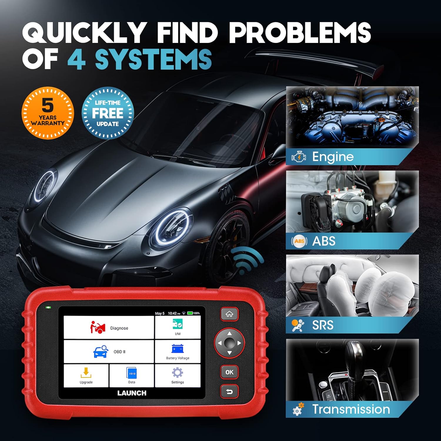 OBD2 Scanner CRP123X Elite Scan Tool D38101