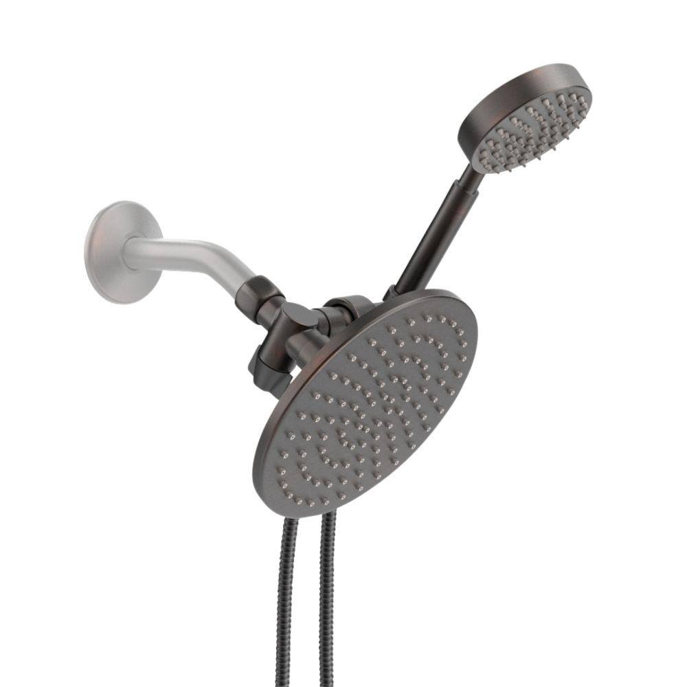 Dual Shower Head Combo with Hand Held and Rain Shower Head, 2.5 GPM Brushed Nickel A52569