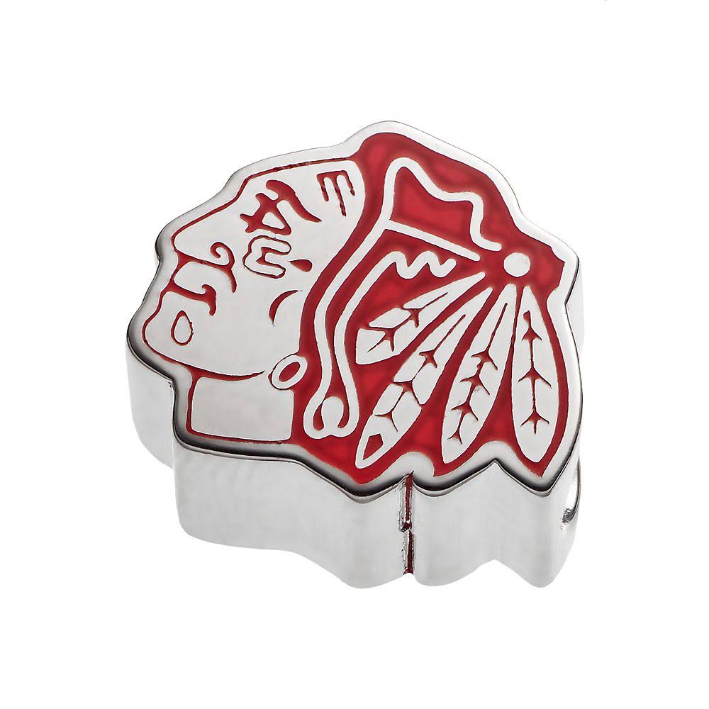 Sterling Silver Enameled Logo Bead R2506