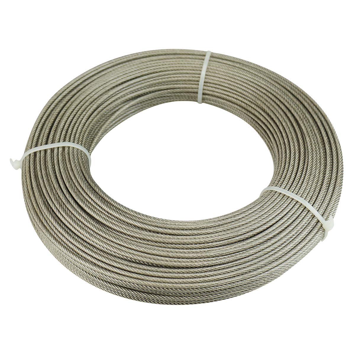 165 Feet Vinyl Coated Galvanized Steel Aircraft Cable for Railing Decking Stair Balustrade DIY I1645