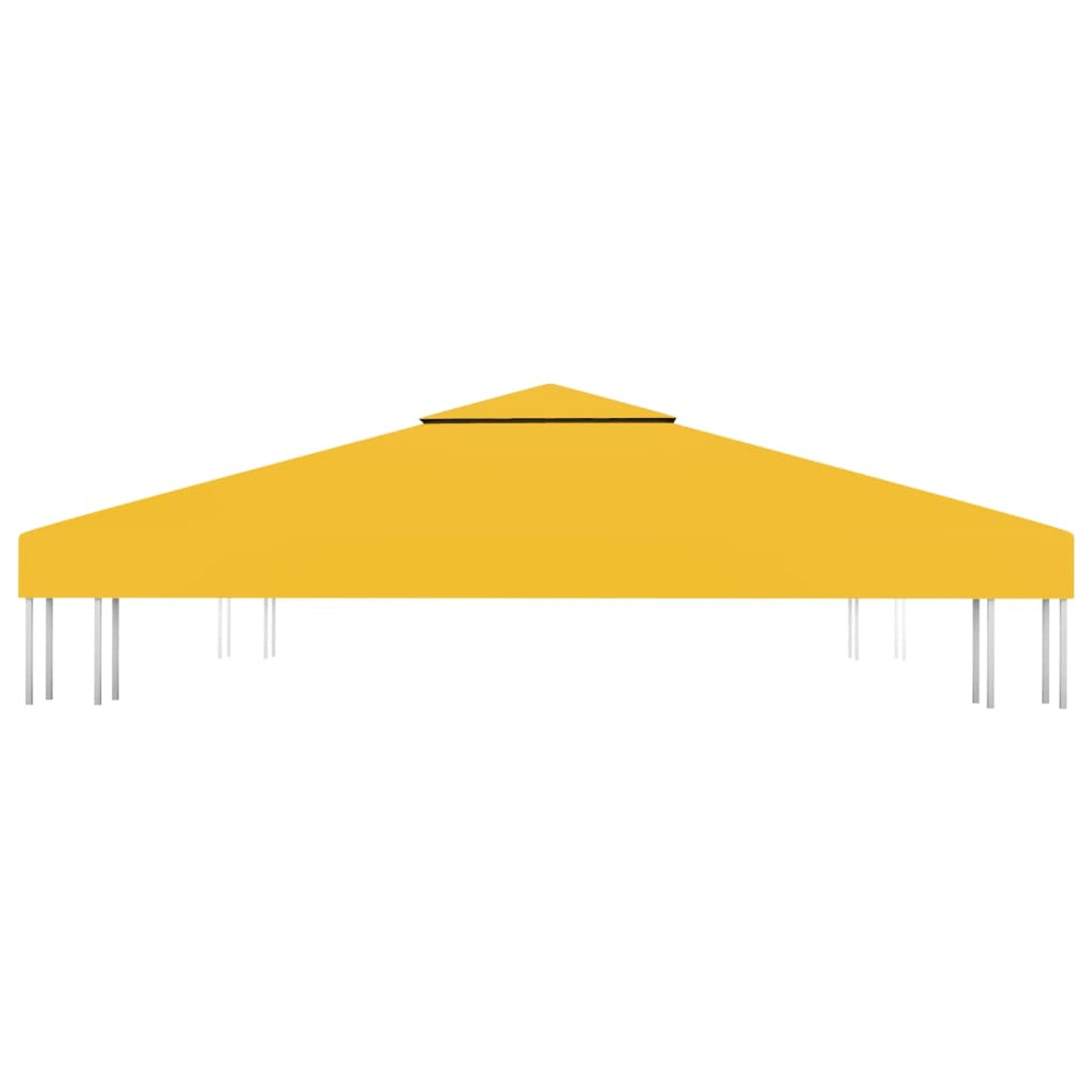 2-Tier Waterproof Gazebo Top Cover Replacement for Outdoor Tent Y87117