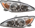 Halogen Headlights Set with Chrome Bezels I1356
