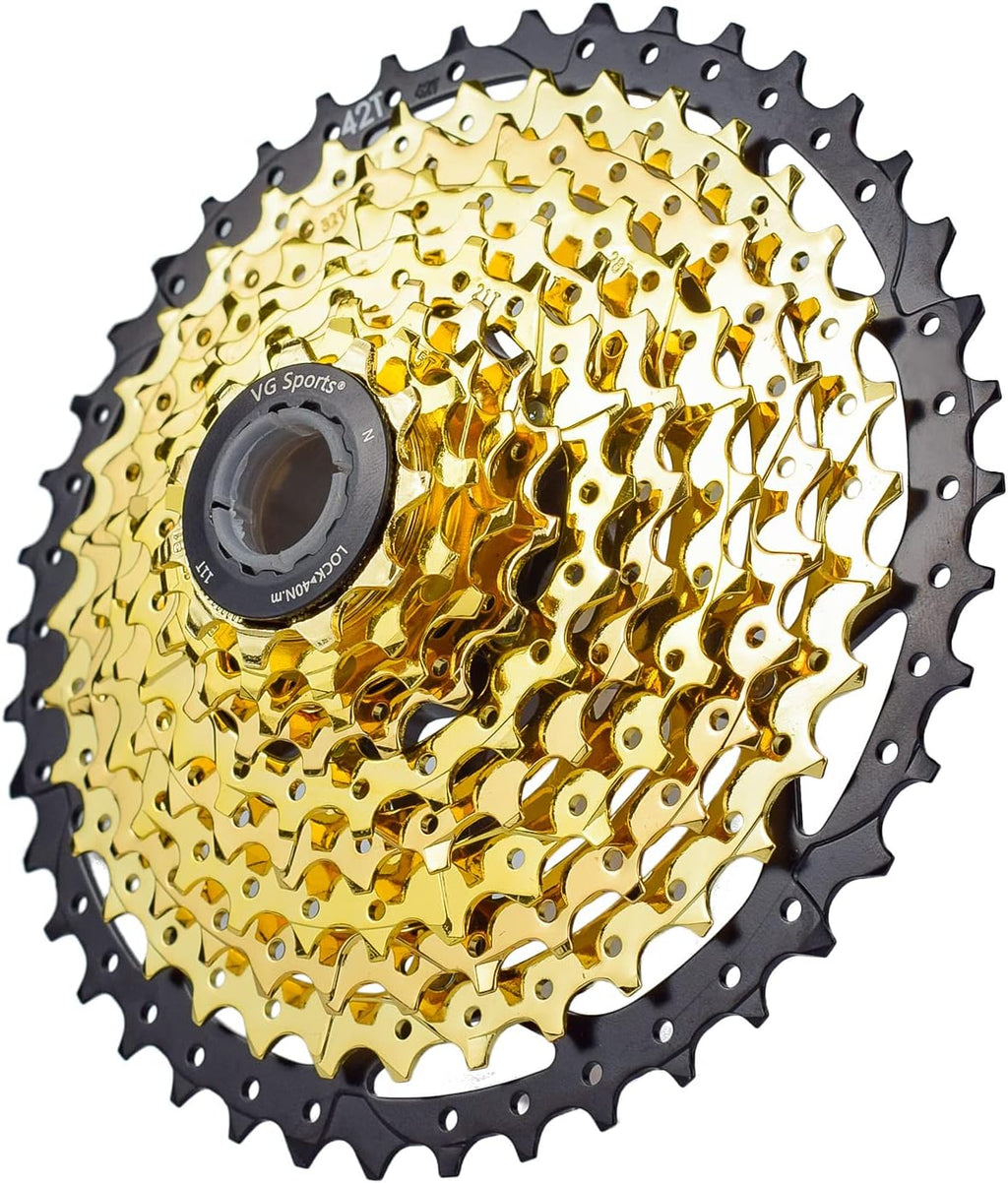 8/9/10/11/12 Speed Ultra-Light Bike Cassette 11-40T/11-42T/11-46T/11-50T/11-52T MTB Cassette Lightweight Aluminum Bracket Cassette Compatible with Shimano/SARM Pack of 2 A6164