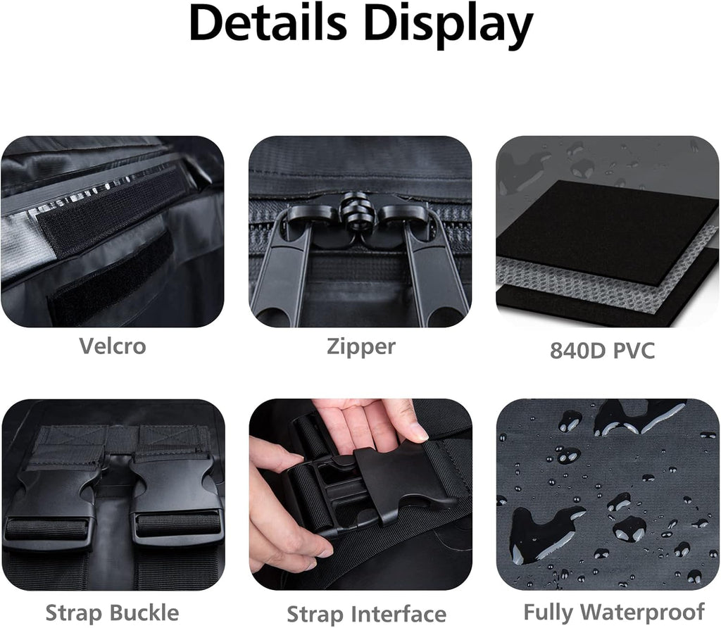 20 Cubic Feet Waterproof Rooftop Cargo Carrier with Anti-Slip Mat P1675
