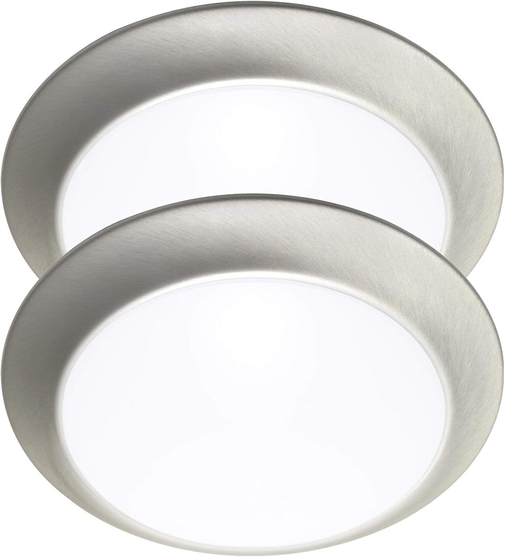 LED Flush Mount Ceiling Light, 11 Inch Dimmable 22.5W 1550 Lumen, Aluminum Housing, 2-Pack J977073