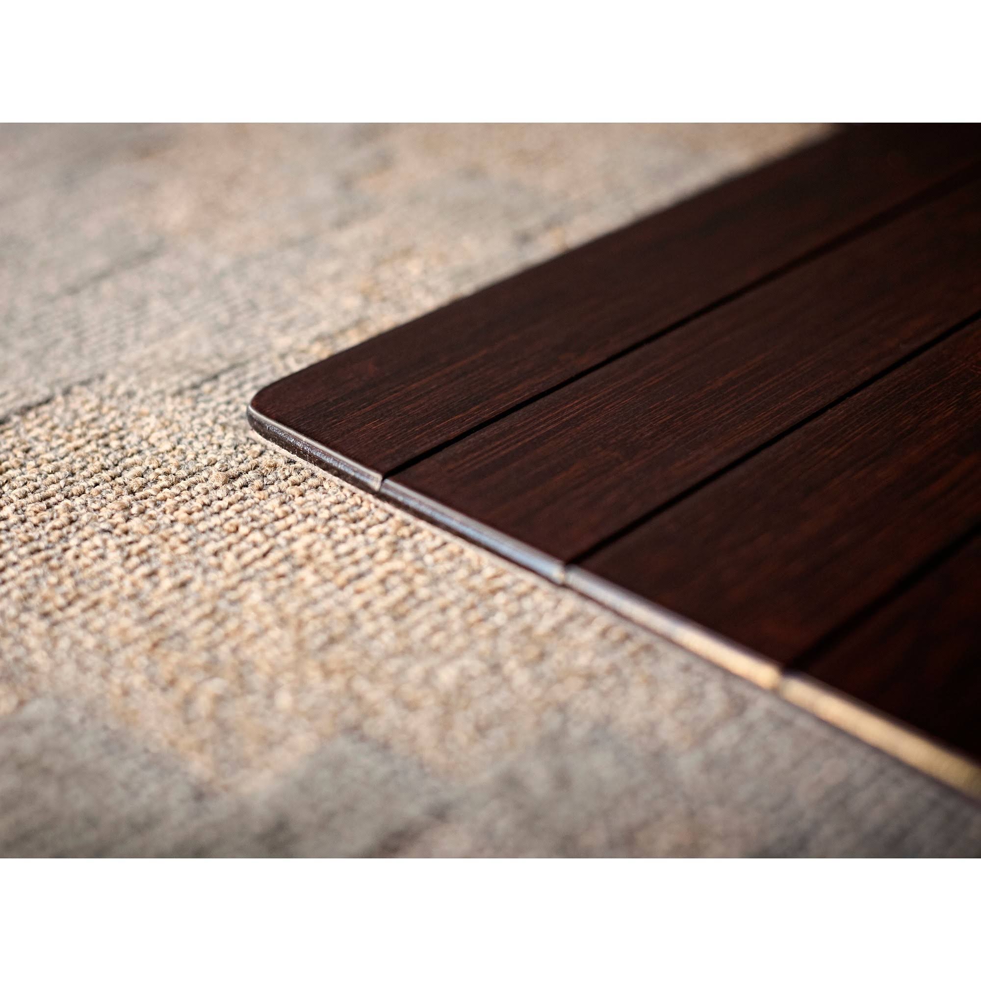 Bamboo Roll-Up Chairmat, 55x22 x 57x22 / Dark Cherry Q27262