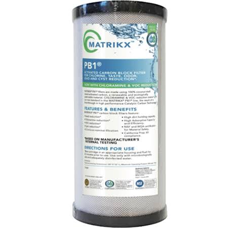 10x22x4.5x22 Big Blue PB1 Carbon Block 0.5 Micron Filter V848717