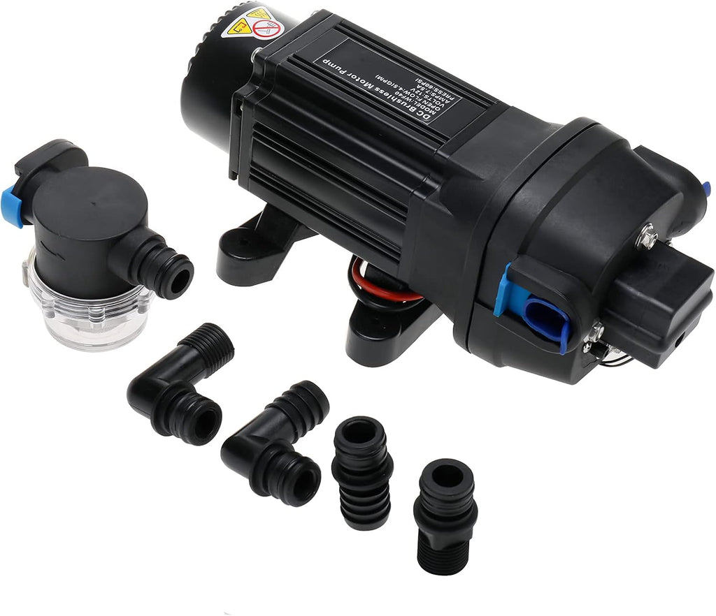 Water Diaphragm Self Priming Pump 40PSI 4.5GPM 12V Automatic P179535