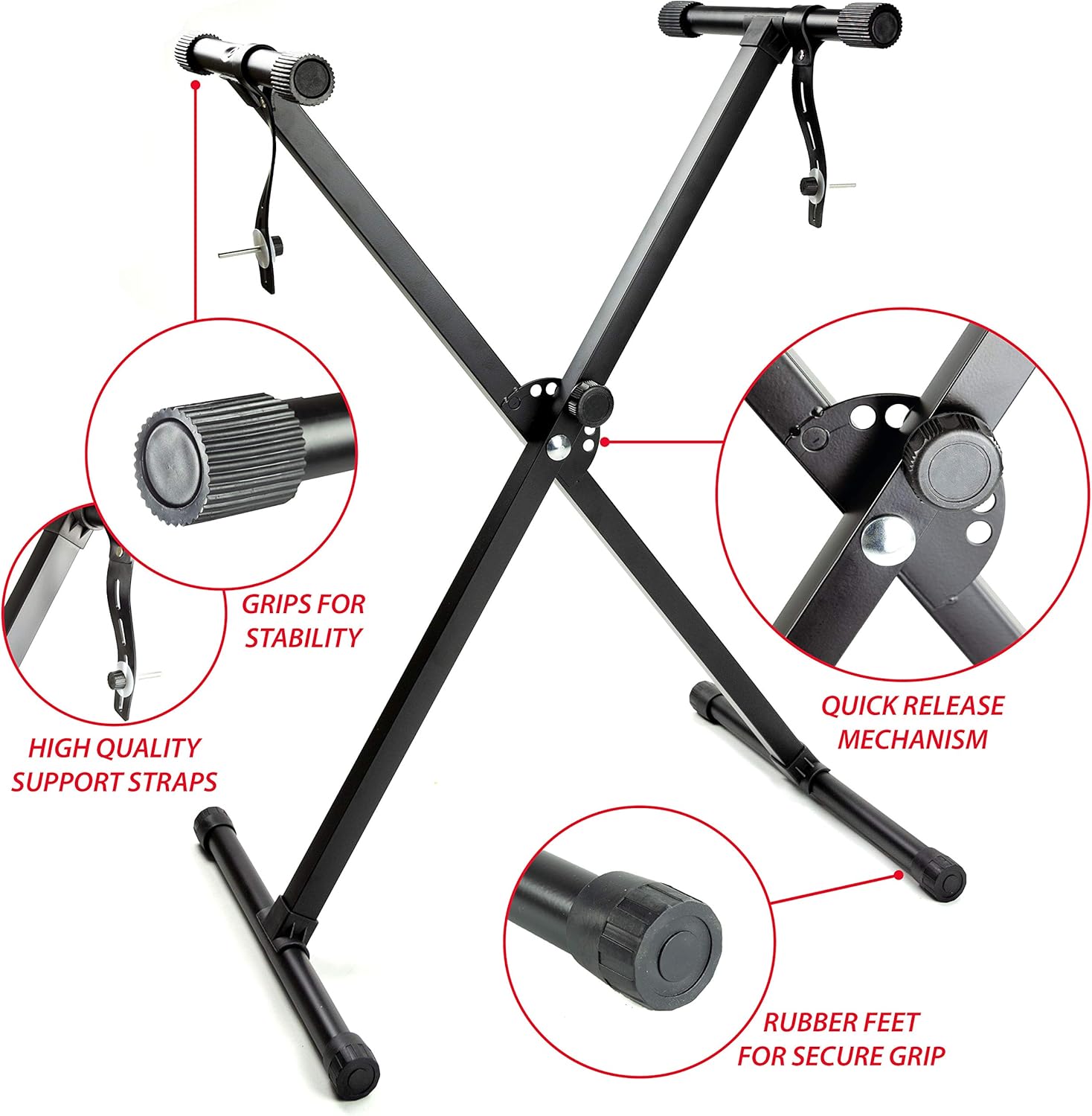61 Key Keyboard Piano With Pitch Bend Kit, Keyboard Stand, Piano Bench, Headphones X73820