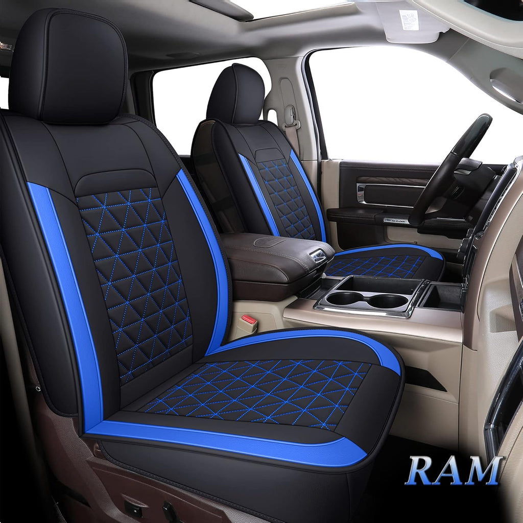 Red Waterproof Leather Seat Cover Protectors for RAM 1500 2500 3500 J960800
