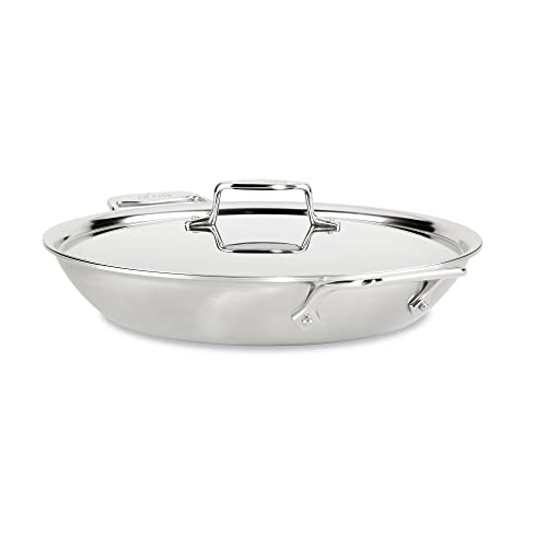 5-Ply Brushed Stainless Steel Universal Pan 4.5 Quart Cookware N261095