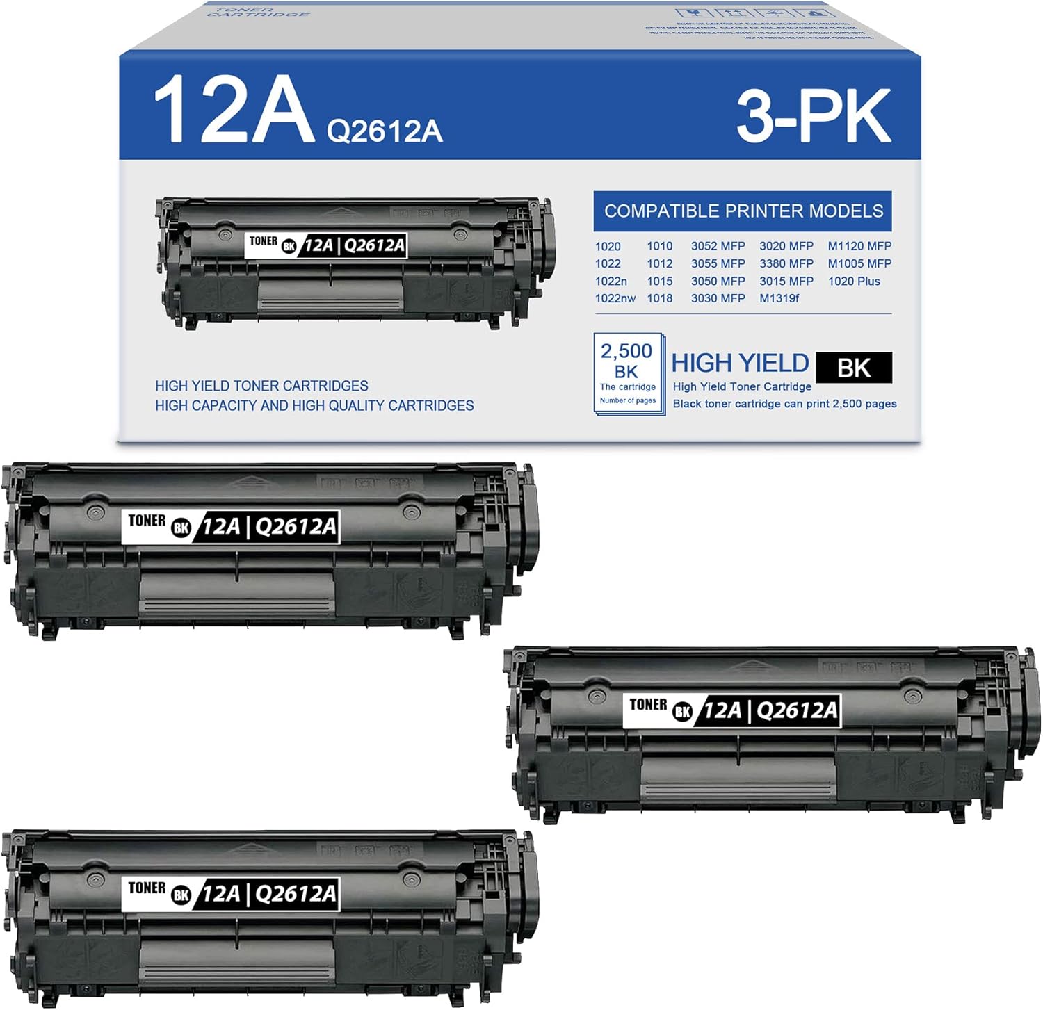 3 Pack Black Toner Cartridge B766078