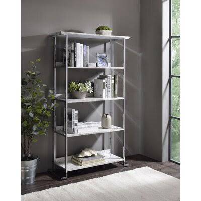 Chrome Ladder Bookcase I884