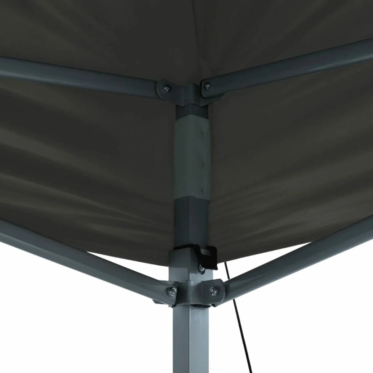 Folding Party Tent Outdoor Gazebo Canopy Steel Frame Sunshade Shelter Anthracite 9.8ft x 13.1ft x 10.3ft C31731