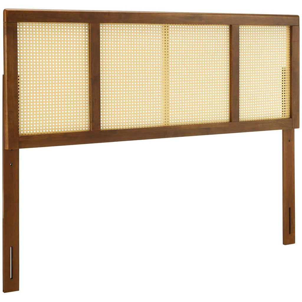 Walnut Cane Queen Headboard V6580