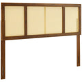 Walnut Cane Queen Headboard V6580
