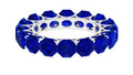 925 Sterling Silver Blue Sapphire Full Eternity Ring T10669