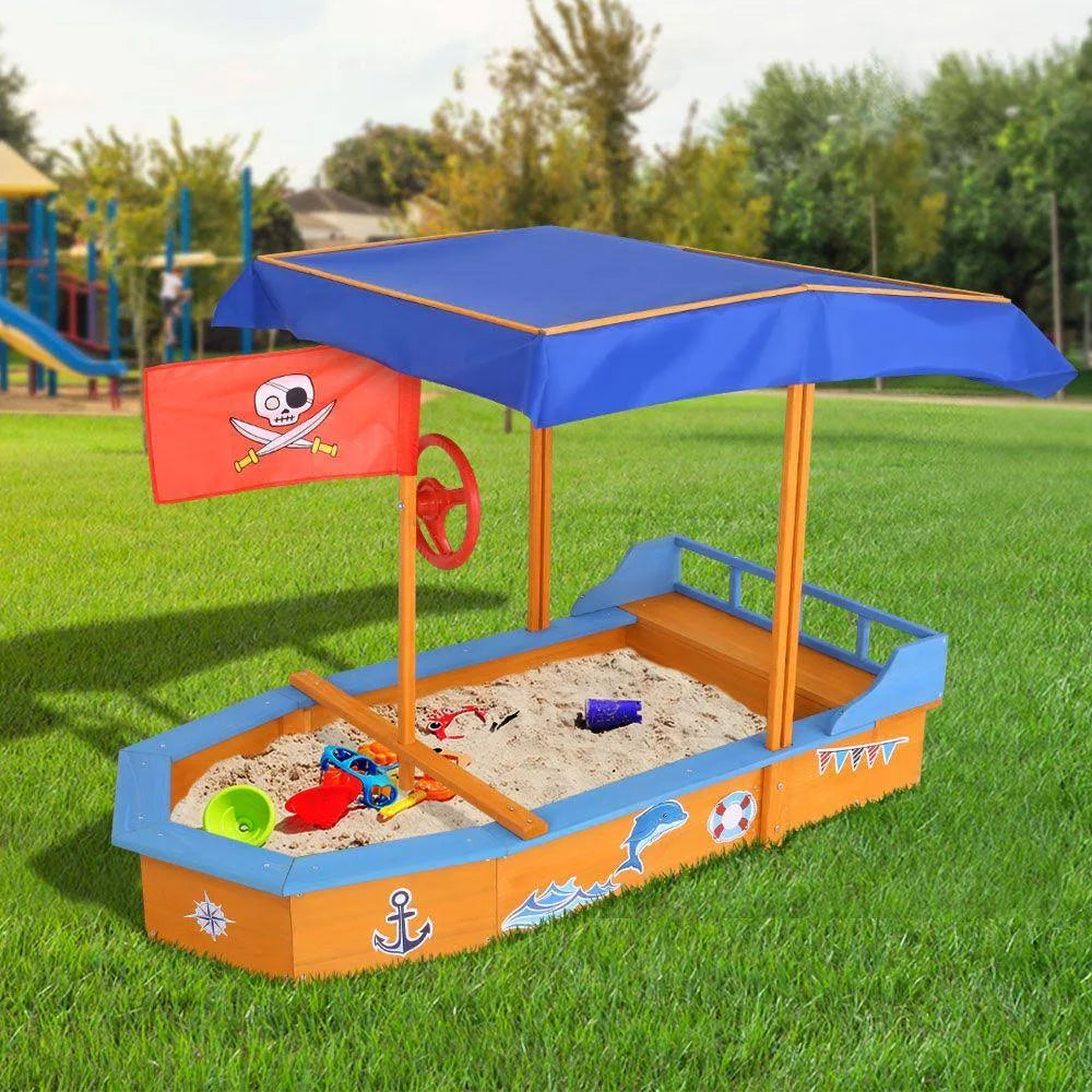 Boat-Shaped Canopy Sand Pit C6444