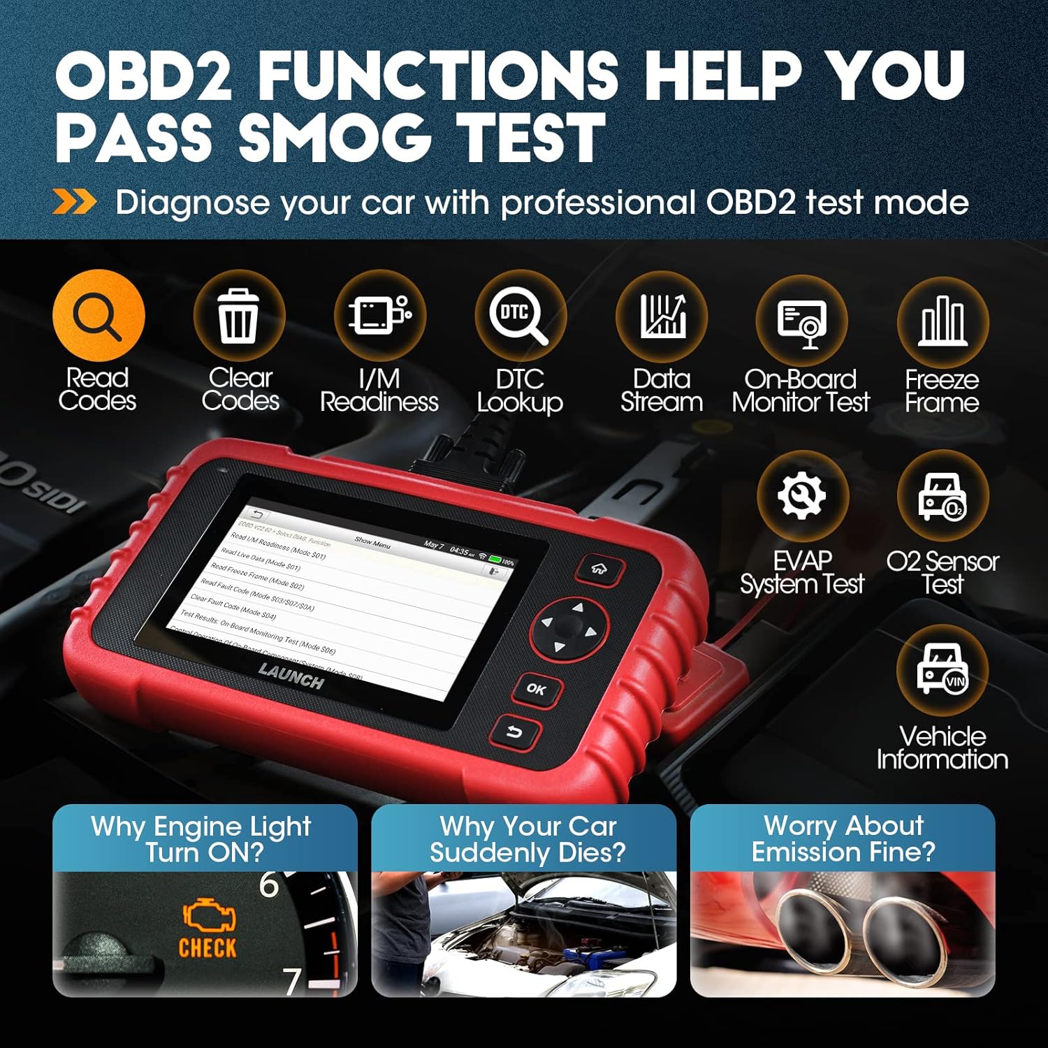 OBD2 Scanner CRP123X Elite Scan Tool D38101
