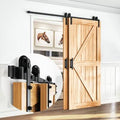 Single Bypass Double Door Barn Hardware Kit Track Length: 240 in. I914