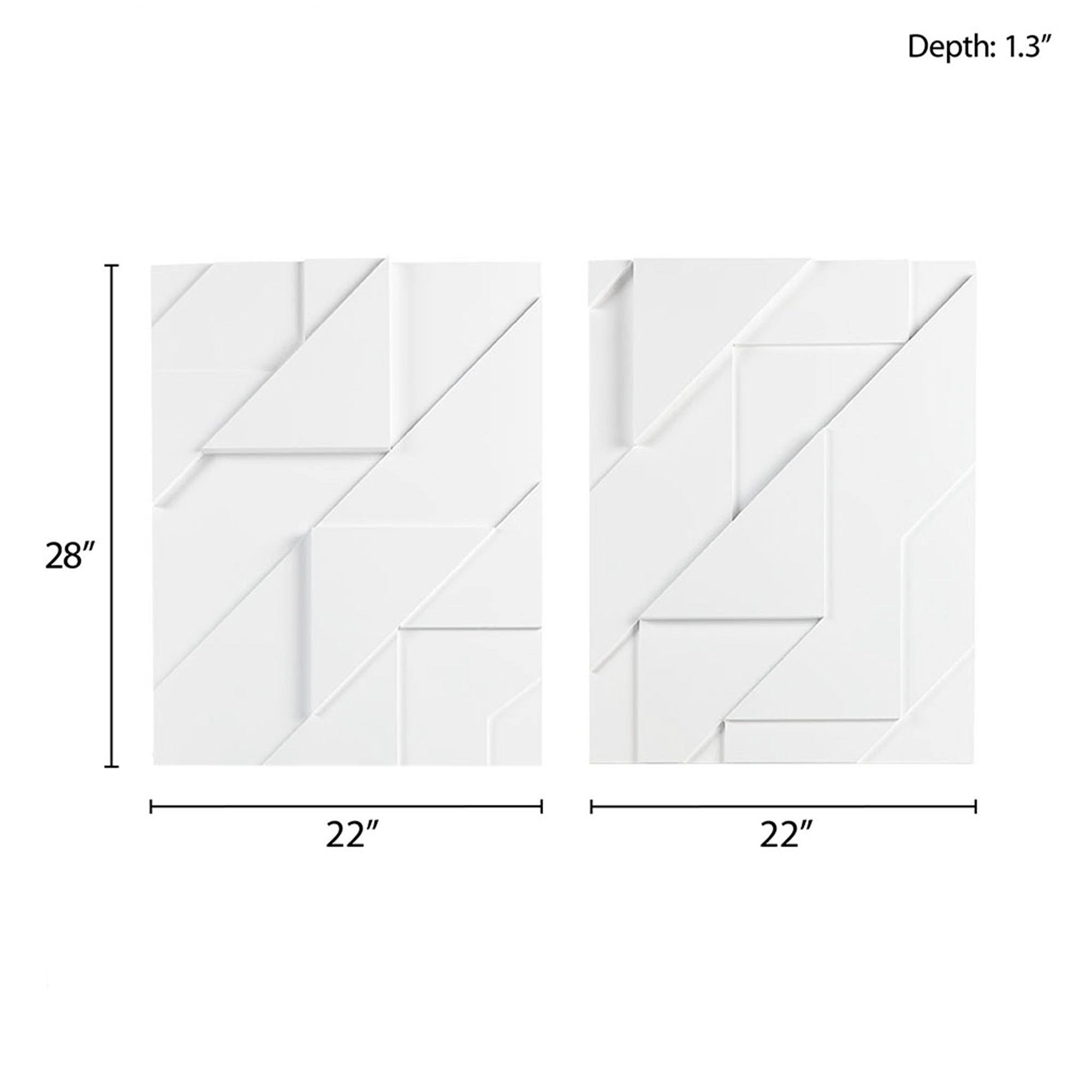 Carved Wall Panel 2 Piece Set C864185