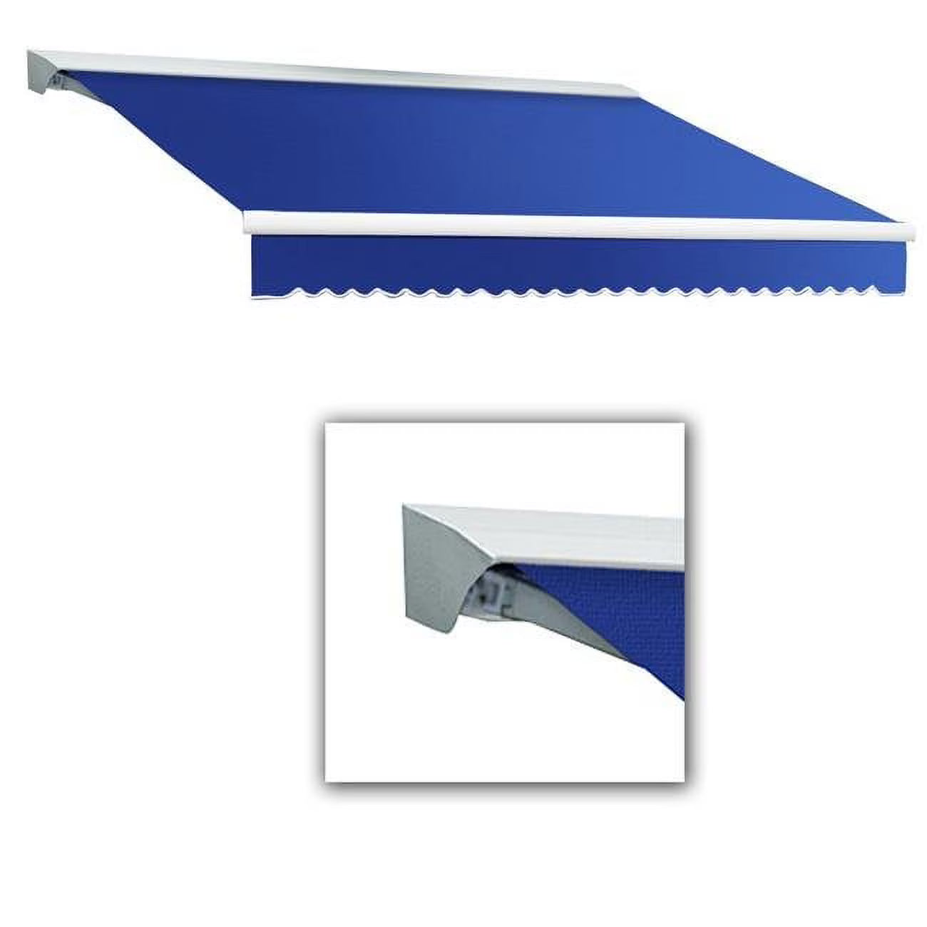 8 ft. Bright Blue Retractable Awning with Remote T921573