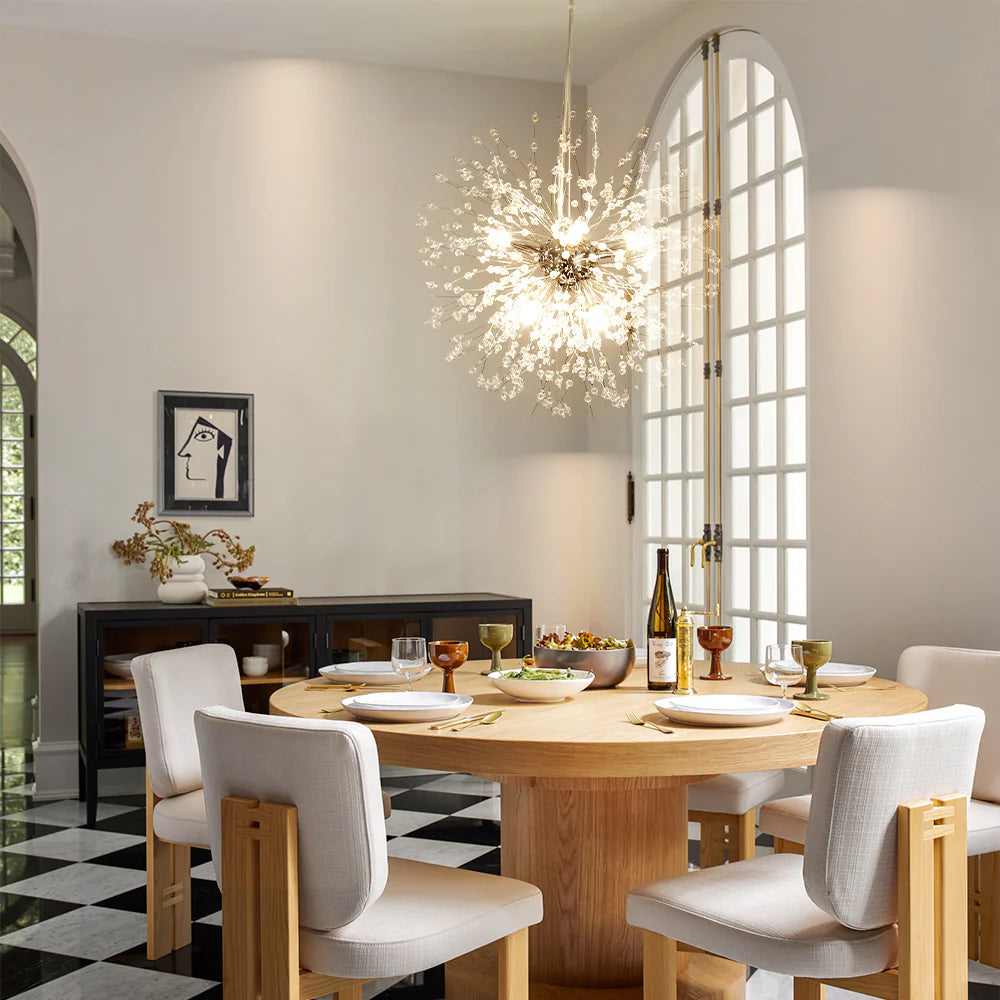 8-Light Sputnik Sphere Crystal Chandelier Q4607