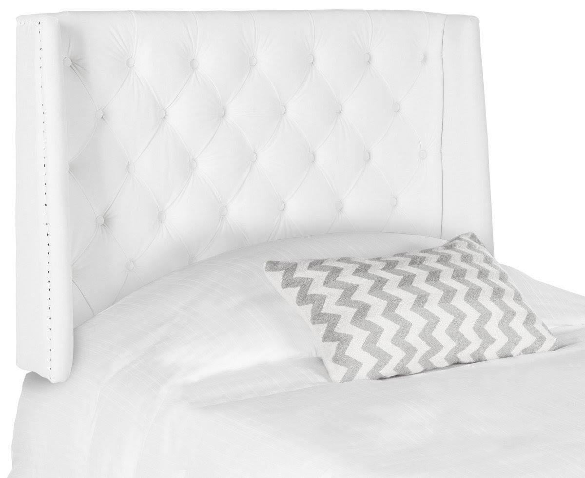 White Tufted Winged Headboard (Full) G77438